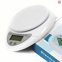 Cân Tiểu Ly Điện Tử Mini Độ Chính Xác Cao Định Lượng 1g-5Kg Cân Nhà Bếp Tặng Kèm 2 Pin AAA