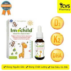 Imochild D3K2 - Hỗ trợ tăng cường hấp thu canxi - Chai 20ml - CVS Pharmacy
