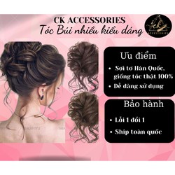 Tóc Búi các loại hàng đẹp sợi tơ nhân tạo giống tóc thật 100%