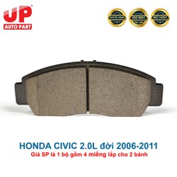 Má phanh bố thắng đĩa trước ô tô HONDA CIVIC 2.0L 2006-2011