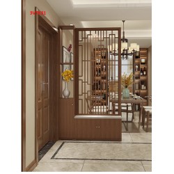 Vách ngăn phòng khách, nhà bếp bằng gỗ 3VTK31 - 3D