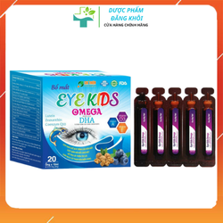 Siro Bổ Mắt Eye Kids  DHA, Bổ Sung Vitamin  Giúp Hạn Chế Quá Trình Lão Hóa Mắt, Giảm Mỏi Mắt, Khô Mắt, Cải Thiện Thị Lực, Hộp 20 Ống,