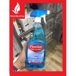 Nước lau kính nhà cửa, ô tô Familiar siêu thơm mát chai 650ml