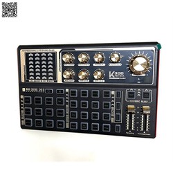 Sound card K300 PRO MAX hát karaoke, thu âm, livestream cùng lúc 3 thiết bị có hiệu ứng mới