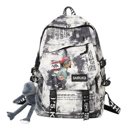 Balo nữ nam balo đi học nhiều ngăn, đẹp đi chơi đựng laptop phong cách ulzzang unisex ( tặng móc ếch )