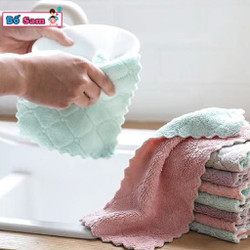 Khăn lau bếp 2 mặt đa năng siêu thấm dày dặn, lau dầu mỡ, bát đĩa Shop Bố Sam