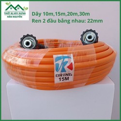Dây rửa xe 10m,15m,20m,30m cao áp Oring,ren 22mm,cuộn ống nước