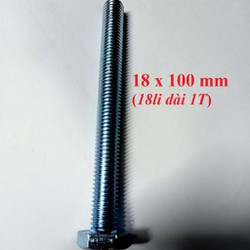 Bù lon 18li bulon ren suốt dài 100 mm có tặng kèm 1 con tán