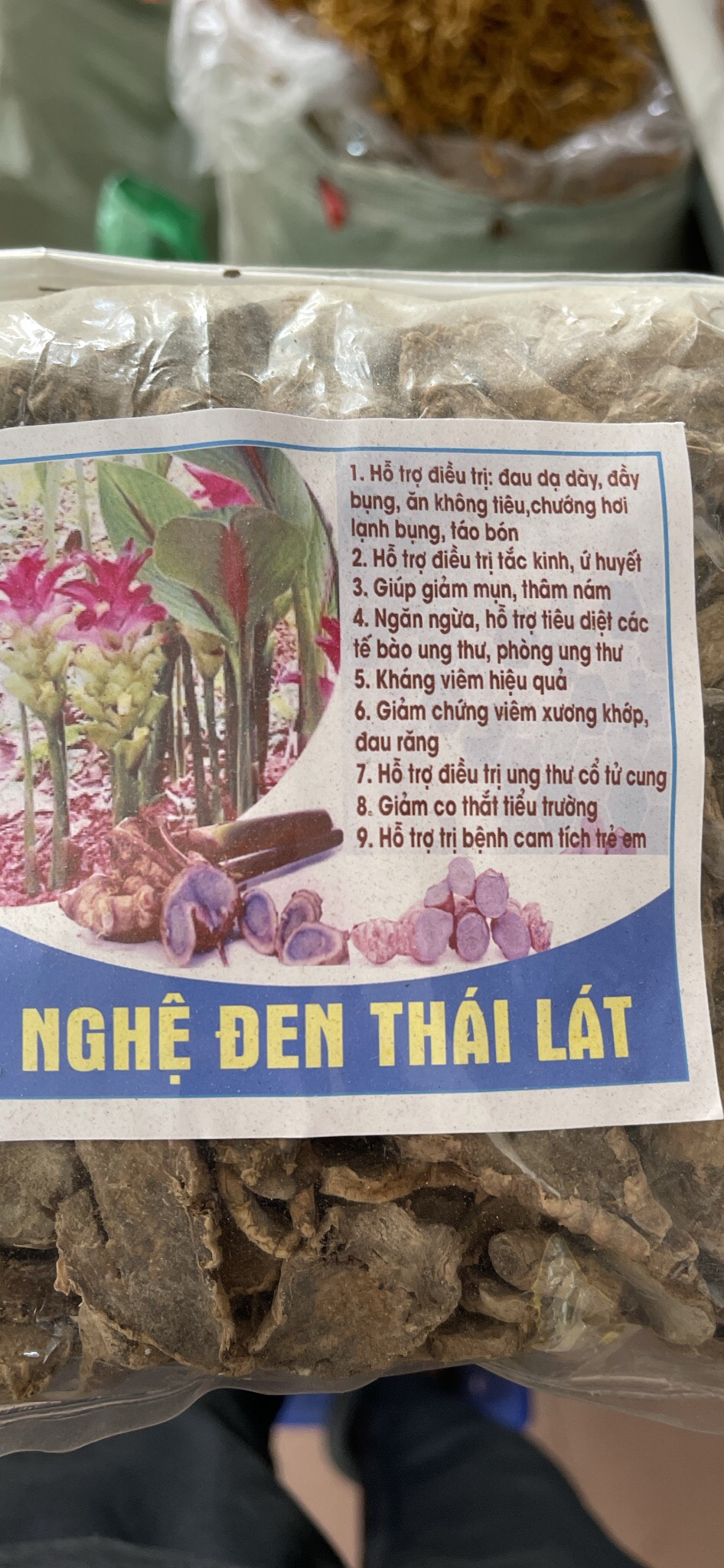 Hình ảnh 100g nghệ đen thái lát