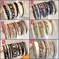 Set 9 bờm tóc NOVSET, xược tóc phong cách retro nhiều mẫu cho nàng