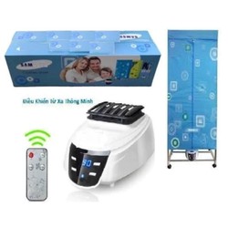 (Loại Tốt) Máy sấy quần áo, Tủ sấy quần áo gấp gọn 1300W tải trọng 15kg hàng cao cấp hong khô nhanh