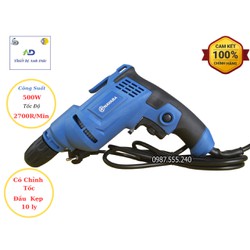 Máy khoan điện đầu 10 NAVARA -10A Công suất 500W - Lõi đồng 100%
