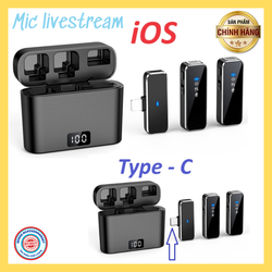 Mic livestream thu âm quay video loại tốt lọc tạp âm giảm tiếng ồn bộ 2 chiếc