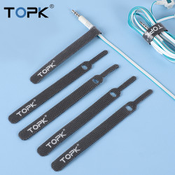 1 Dây Nylong quấn Cáp TOPK chính hãng quấn usb / Cáp sạc Tai Nghe / Cáp sạc Điện Thoại / Cáp Chuột / Cáp HDMI Tiện Lợi