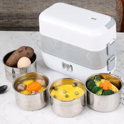 Hộp Ủ Cơm Cắm Điện 2 Tầng 4 Ngăn