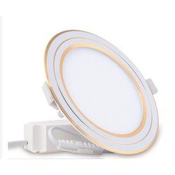 Led Panel viền vàng đổi màu 3 chế độ ánh sáng, đèn led trần