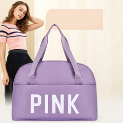 Túi Xách Du Lịch Cỡ Lớn 2 Tầng PINK - Túi Du Lịch Đa Năng Nam Nữ Sang Trọng Trọng Lượng Nhẹ Chống Thấm Nước Tốt