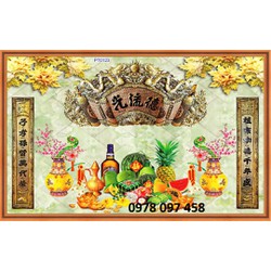 Phòng thờ trang nghiêm - gạch tranh 3D
