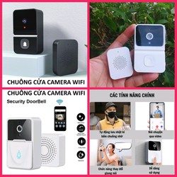 1 BỘ CHUÔNG CỬA BÁO KHÁCH KHÔNG DÂY CÓ KAMERA KẾT NỐI WIFI XEM TỪ XA THÔNG MINH MẪU MỚI HÀNG CHUẨN