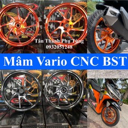 Mâm Vario CNC 8 cây BST: Đen bóng, Cam (1 cặp 1.6-1.85) phụkiệnxemáy