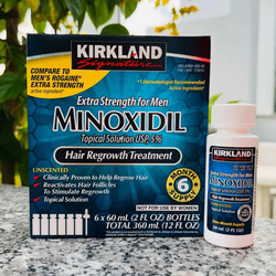 Dung dịch hỗ trợ kích thích mọc râu & tóc Kirkland Minoxidil 5% - 6x60ml (Dạng lỏng và Dạng bọt)