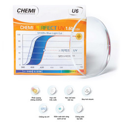 Tròng kính Chemi U6 váng phủ USH + Perfect UV