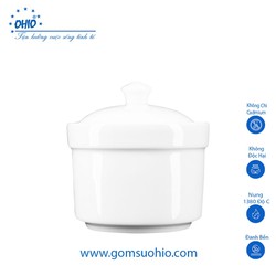Thố Chưng 9.5 cm Sứ Trắng OHIO 300ml