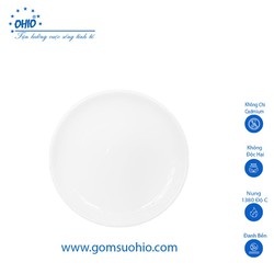 Đĩa Nông Ảo 20.5cm Sứ Trắng OHIO