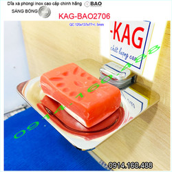 Dĩa xà phòng Inox Bảo KAG-BAO2706 hàng sịn thiết kế siêu cao cấp, Soap holder SUS304 dập khuôn sang trọng cấp cao VĨNH VIỄN