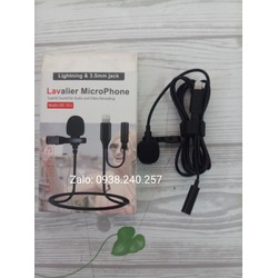 Micro cài áo cổng Lighting JBC-052 mà không cần pin dây dài 1.5 mét