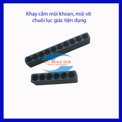 Khay nhựa cài mũi khoan, mũi vít chuôi lục giác tiện dụng