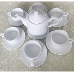 Bộ Ấm Trà Cao 780ml Sứ Trắng OHIO