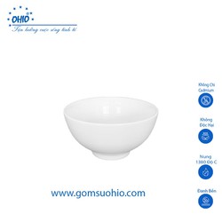 Bát Chấm 8.7 cm Sứ Trắng OHIO