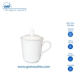 Ca Loe có nắp 330ml Sứ Trắng OHIO