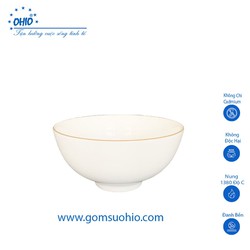 Bát Cơm 11.5 cm Sứ Trắng Viền Kim OHIO