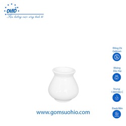 Ống Tăm Bầu Sứ Trắng OHIO