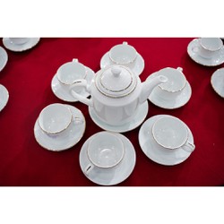 Bộ Ấm Trà Cao 780ml  Sứ Viền Kim OHIO