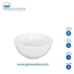 Bát Cơm 11.5 cm Sứ Trắng Viền Dày OHIO
