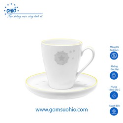 Ca Lipton 300ml Mùa Thu Sao Mai Sứ OHIO + Đĩa kê