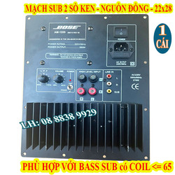 MẠCH SIÊU TRẦM BOSS 2 SÒ KEN, NGUỒN ĐỒNG CAO CẤP - MẠCH SUB ĐIỆN - GIÁ 1 MẠCH