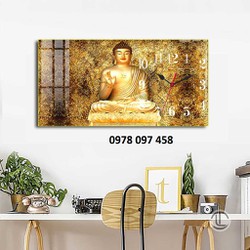 Tranh Đức Phật in trên nền tranh gạch men