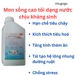 Super Zyme oral 1L men sống cao tỏi