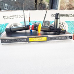 xả kho lấy tương tác .. mic không dây BAIERVIRES BS 688 BAIER BS688 cao cấp thông minh tự ngắt gia tốc dò sóng sạch