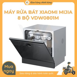 Máy Rửa Bát, Rửa Chén Xiaomi 8 Bộ Mijia VDW0801M – Vòi Phun 6D, Khử Trùng 99,99%, Kết Nối App – VDW0801M