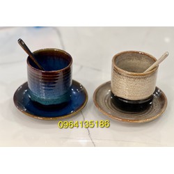 1 Set cốc trà trụ dung tích 160ml gốm sứ Bát Tràng