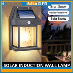 Đèn năng lượng mặt trời treo tường cảm ứng chuyển động tự động bật tắt mới