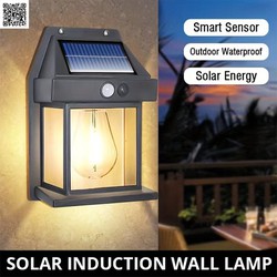 Đèn năng lượng mặt trời treo tường cảm ứng chuyển động tự động bật tắt