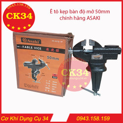 Ê tô kẹp bàn ASAKI độ mở 50mm chính hãng