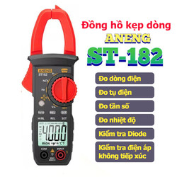 Đồng Hồ Ampe Kìm Kẹp Dòng Anneng St182 đo điện Áp, dòng điện,TỤ,TẦN SỐ , NHIỆT ĐỘ