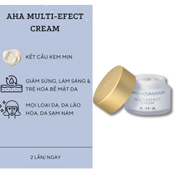 Kem làm sáng da, chống nhăn và tái tạo tế bào AHA – Multi Efect Cream 50ml Bruno Vassari